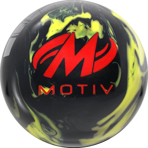 Solid Black with Yellow Pearl Hybrid Bowling Ball V1434