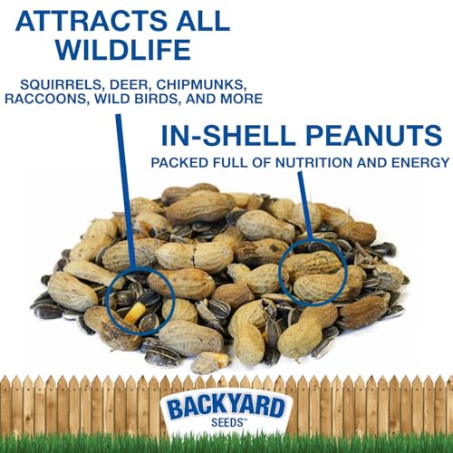 8 lb Squirrel & Chipmunk Food Mix with Sunflower Seeds, Peanuts & Corn J223751