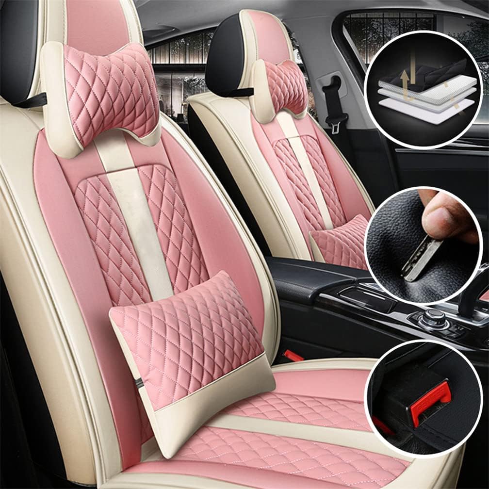 Black 2 Seats Car Seat Covers V649