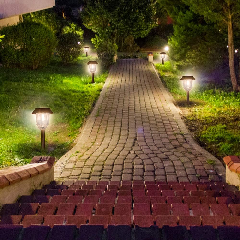 4 Pack IP65 Waterproof Dimmable Solar Pathway Lights N904113
