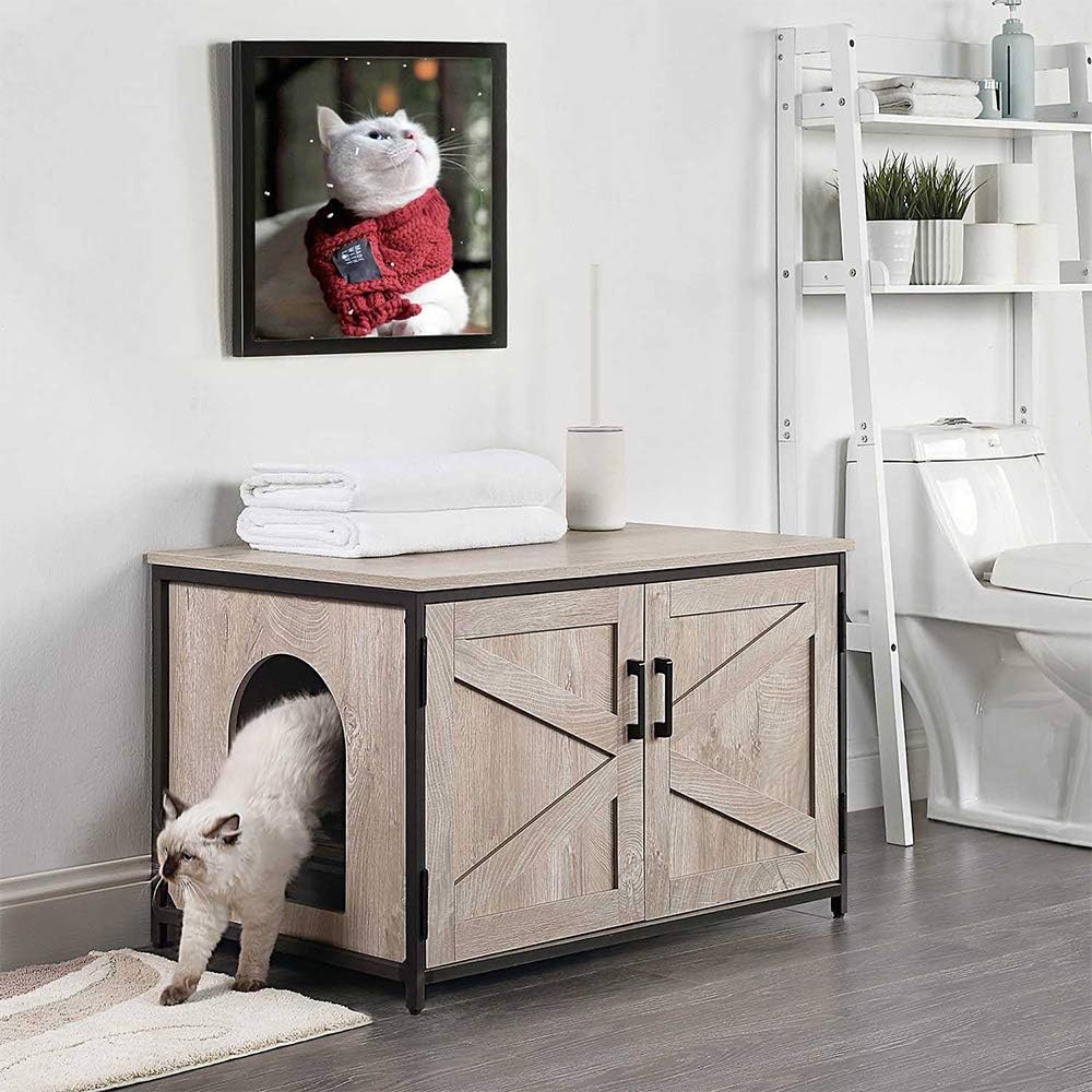 Cat Litter Box Enclosure with Top Opening J892
