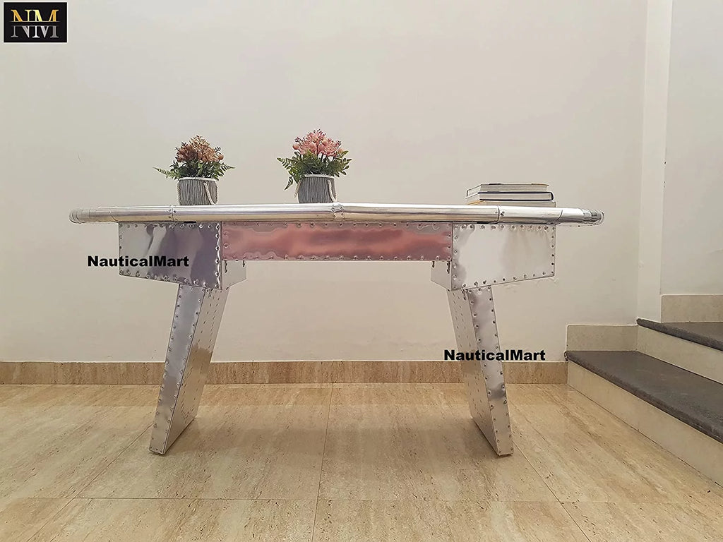 Polished Aluminum Desk C368703