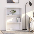 3-Tier Book Cabinet White Chipboard I224