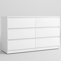 White 6 Drawer Dresser I241503