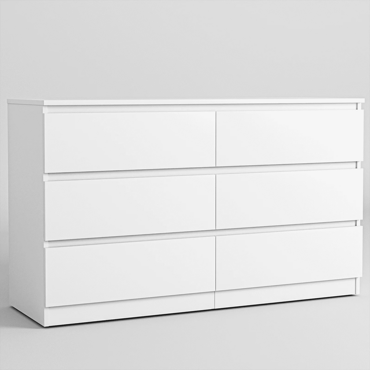 White 6 Drawer Dresser I241503