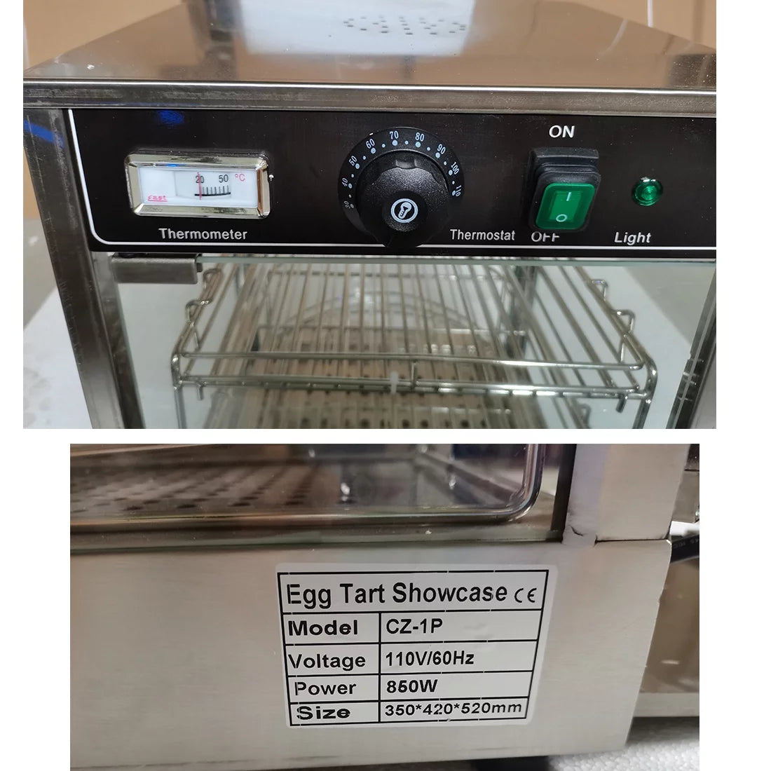3 Layers Electric Food Warmer Display Case 850W T179