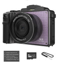 48MP 4K Digital Camera with Dual Cameras and 32GB Micro Card J44744