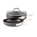 Hard Anodized Nonstick 2 Piece Fry Pan and Saute Pan Set R771