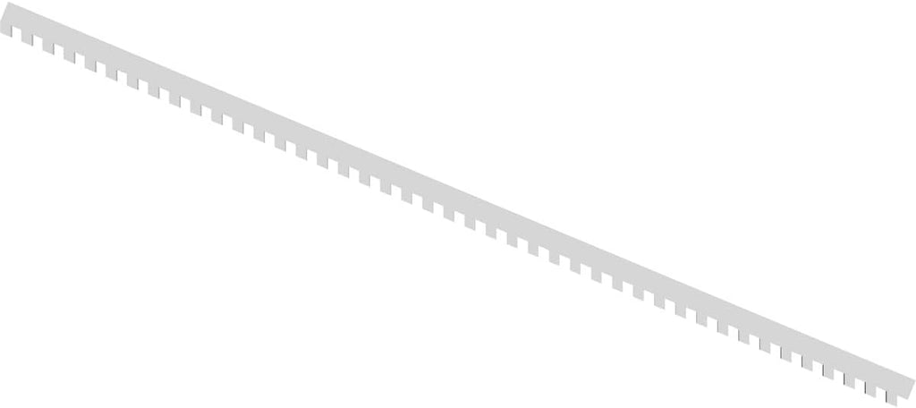 White PVC Dentil Trim G574