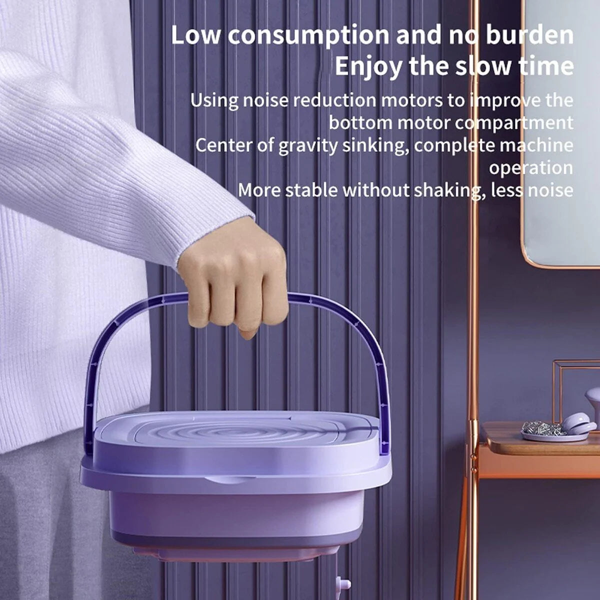 8L Folding Portable Mini Washing Machine K9508