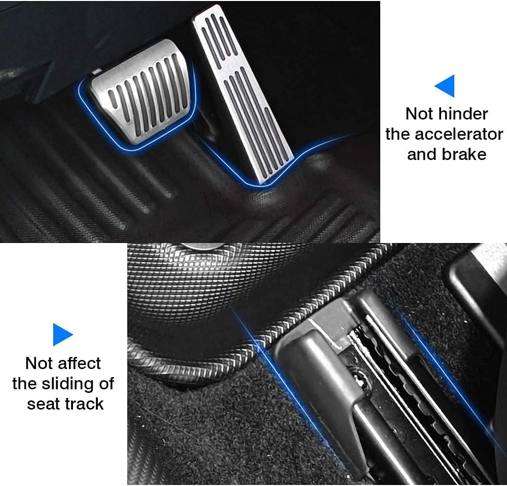 All Weather Floor Mats 1st & 2nd Row Black Non-Slip Q60048