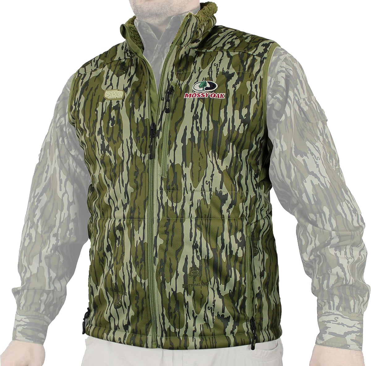 Camo Berber Fleece Lined Hunting Vest V337