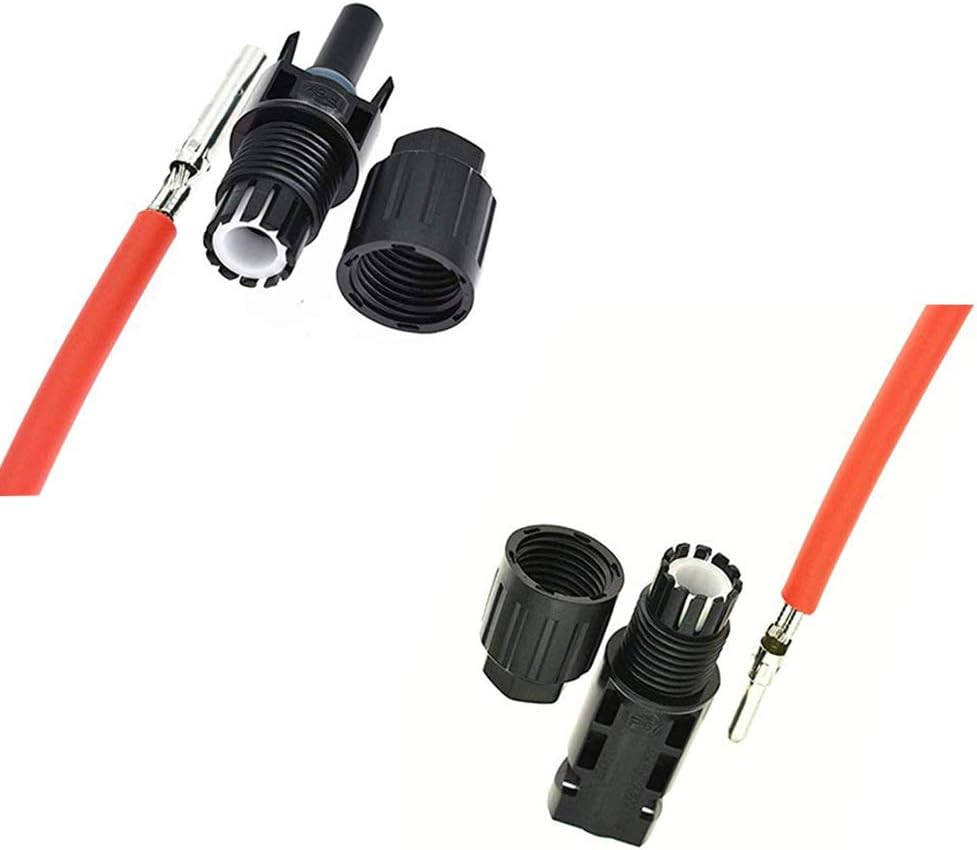 Solar Panel Extension Cable 20 Feet 12AWG with Female and Male Connector Pack of 2 N655874