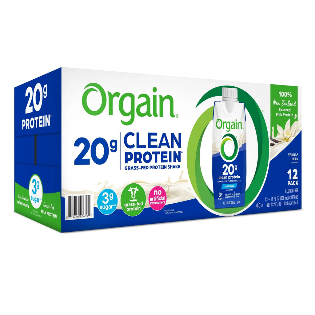 Grass Fed Protein Shake Vanilla Bean 11oz 12ct A7290