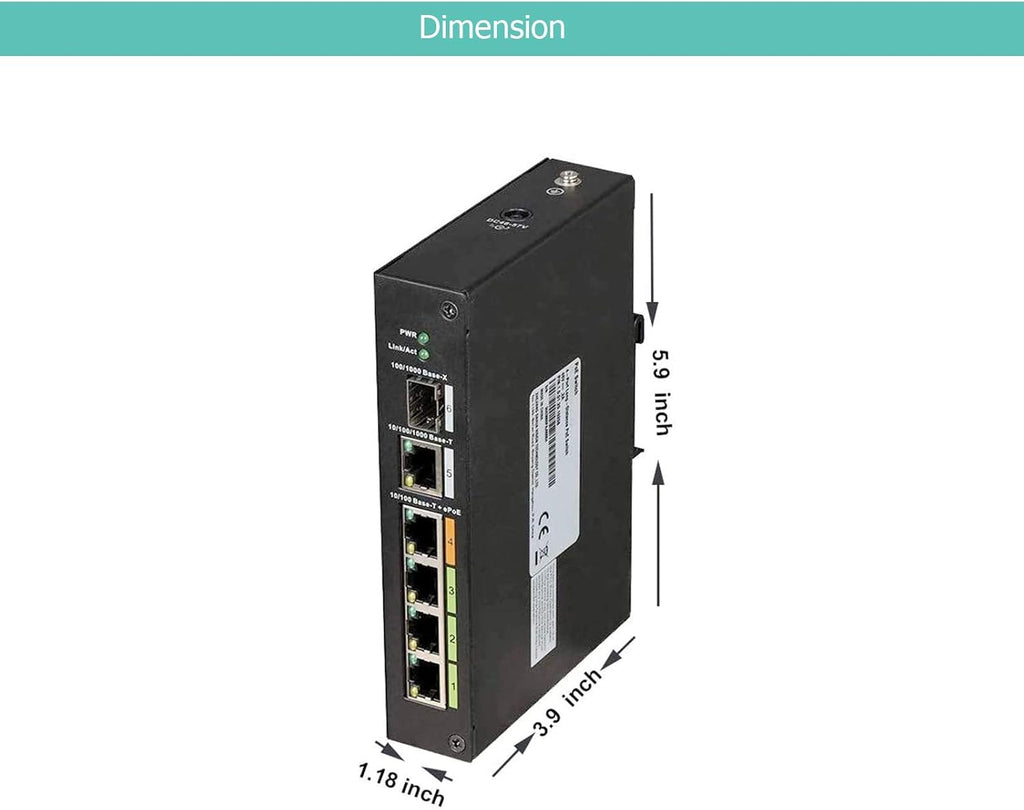 Industrial 4 Port POE & EOC Hybrid ePOE Switch with Ethernet Over Coax Technology Y57644