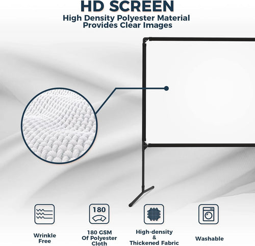 100 inch 16:9 Portable Projector Screen with Stand U186313