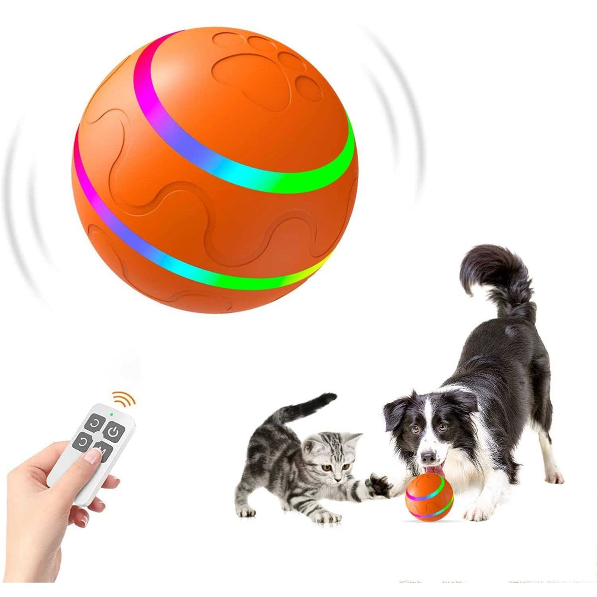 Interactive Dog Toy Ball with Remote Control J730