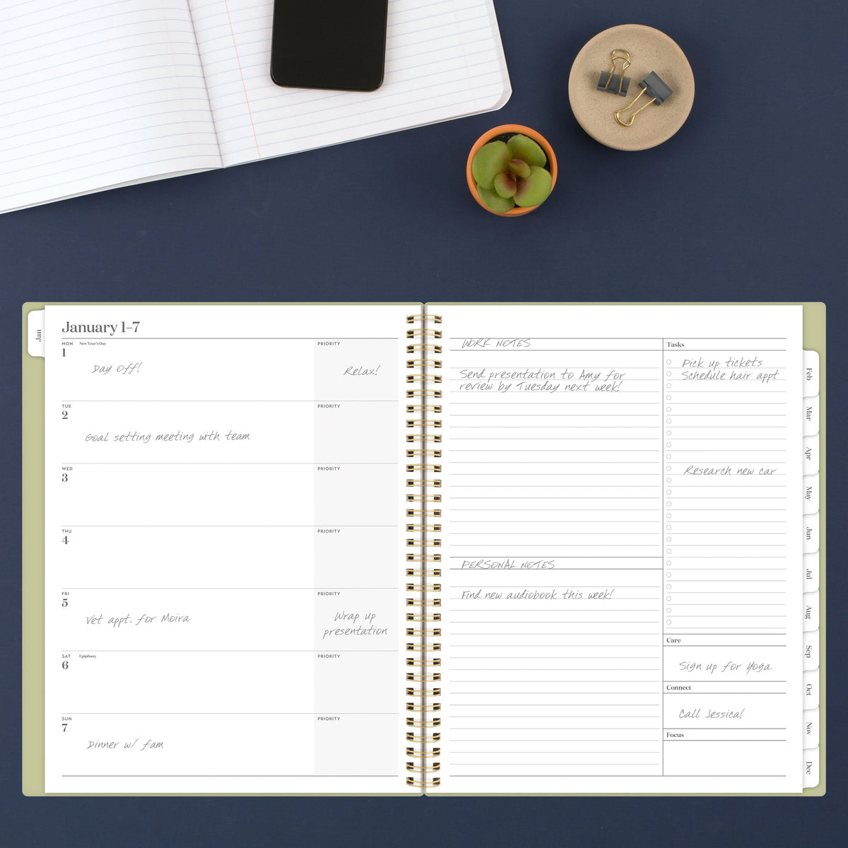 Large Monthly Weekly Planner Z176412