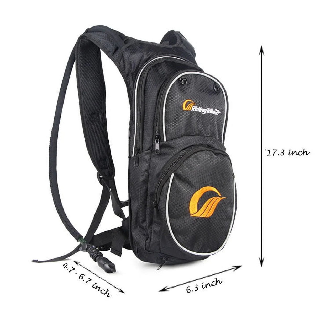 Waterproof Reflective Hydration Backpack with Water Bladder O21182