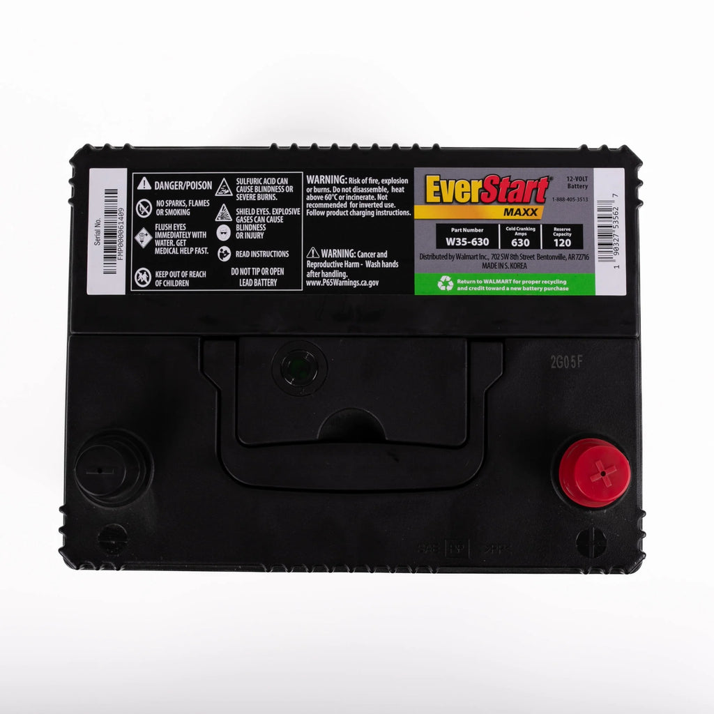 Lead Acid Automotive Battery, Group Size 35N, 12 Volt 640 CCA L823074