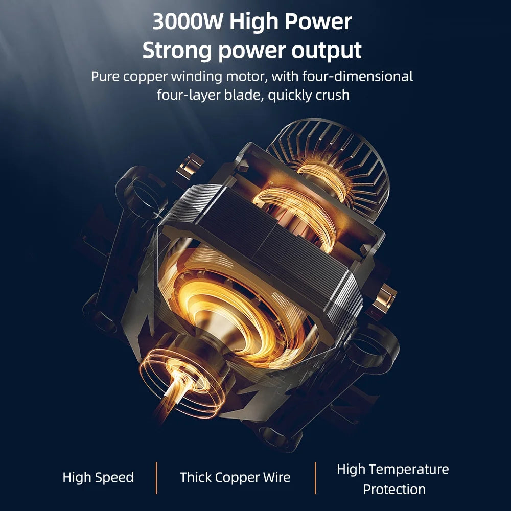 Electric Stirrer 3L Stainless Steel 300W Kitchen Cooker S814