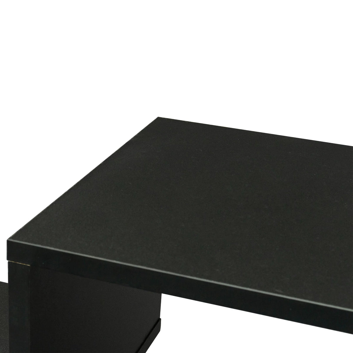 Black L-Shaped TV Stand P859497