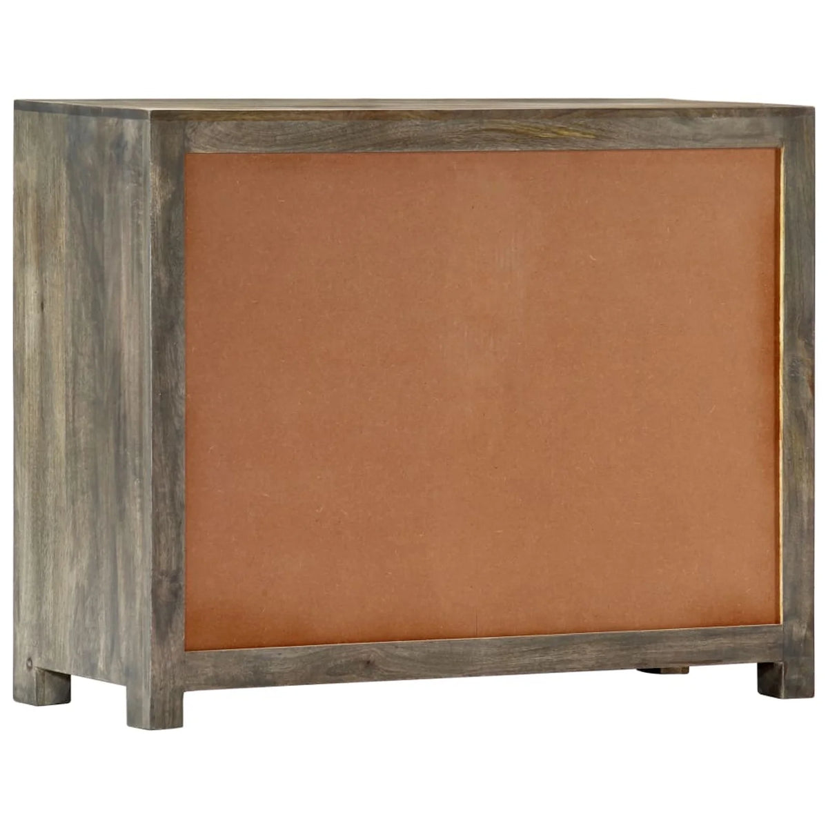 Mango Wood Side Cabinet with Door and 3 Storage Drawers D2508