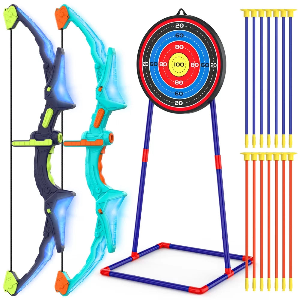 Bow and Arrow Kids Archery Set with 14 Suction Cups Arrows and Target U93487