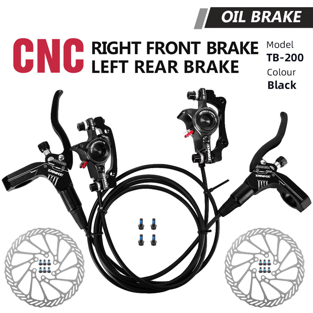 Hydraulic Disc Brakes Front Rear Calipers Set with 160mm Disc Rotor K31066