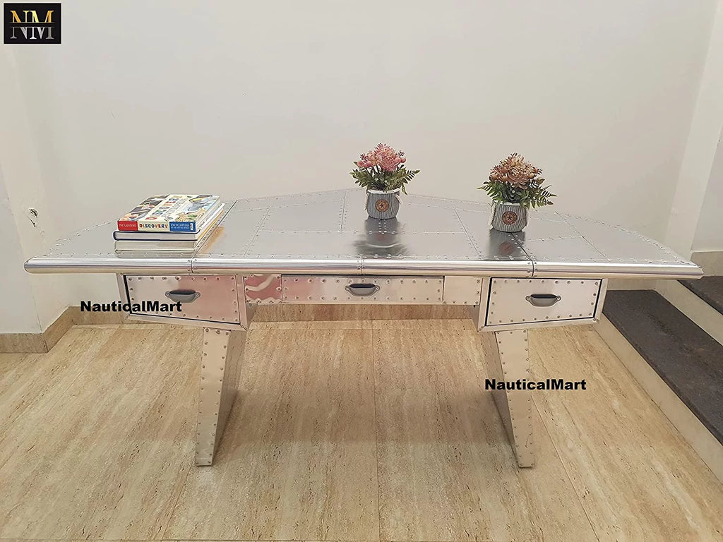 Polished Aluminum Desk C368703
