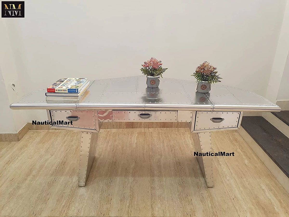 Polished Aluminum Desk C368703