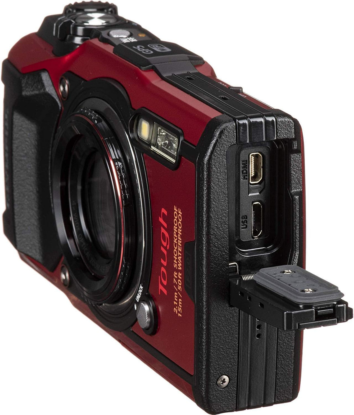 Red Digital Camera with 64GB SDXC Memory Card and 2X Replacement Batteries with Charger Q1954