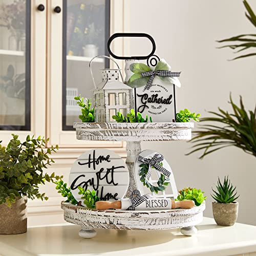 Set of 17 Farmhouse Tiered Tray M695