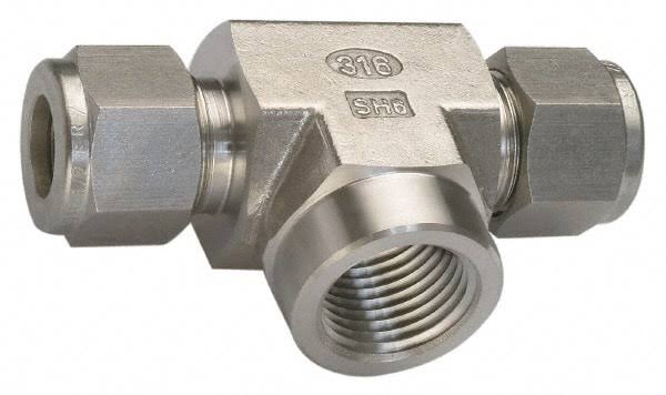 Stainless Steel Compression Tube Female Branch Tee B732