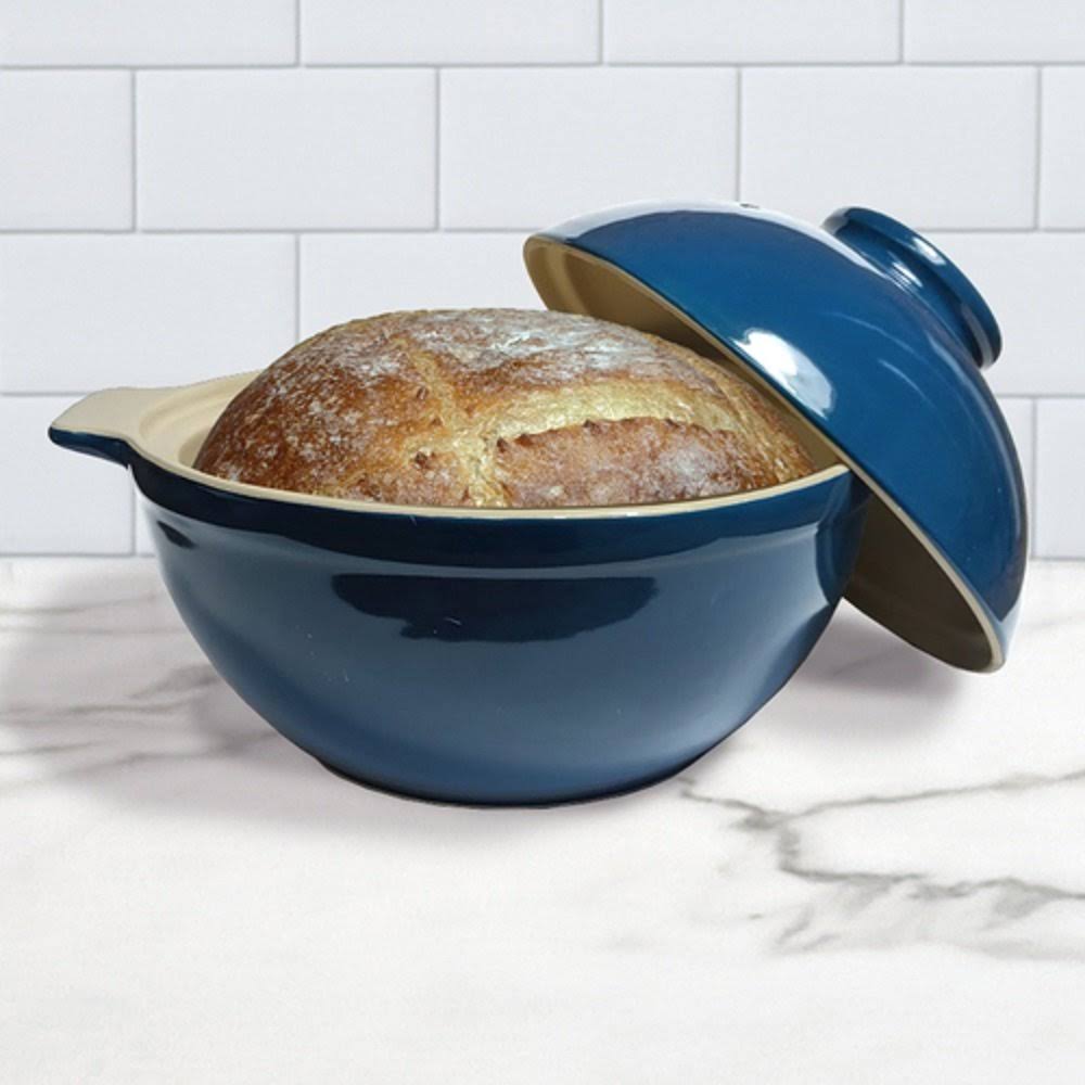 Blue Glaze Bread Dome F423322