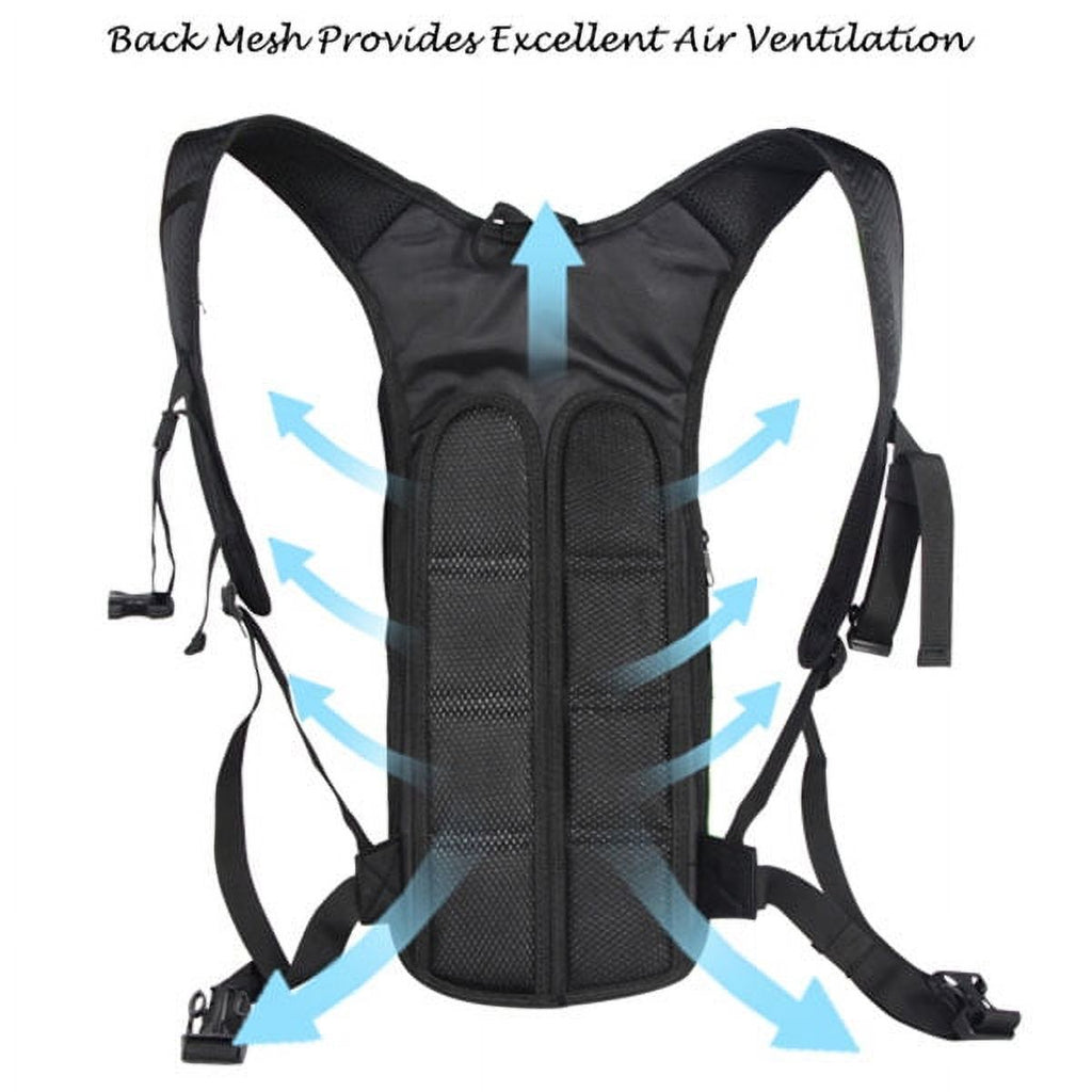 Waterproof Reflective Hydration Backpack with Water Bladder O21182