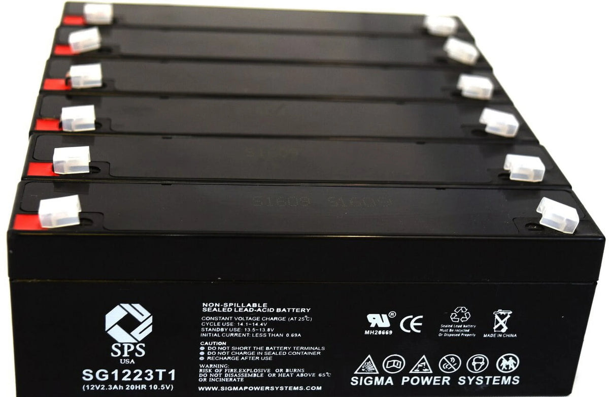 12V 2.3 Ah Replacement Battery 6 Pack T61501