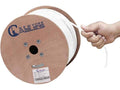 White Cat6a Plenum Pure Copper 1000ft UTP 23 AWG Cable P7401