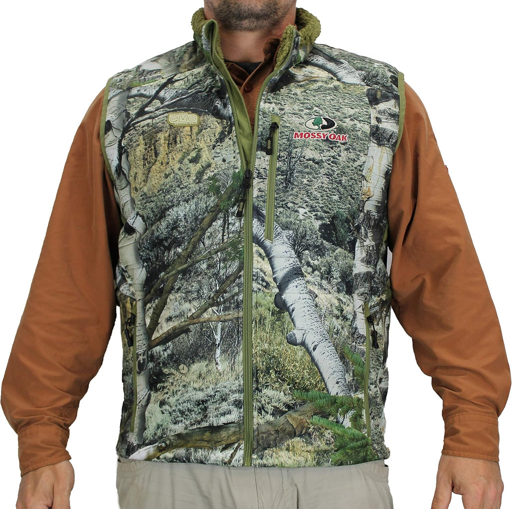 Camo Berber Fleece Lined Hunting Vest V337