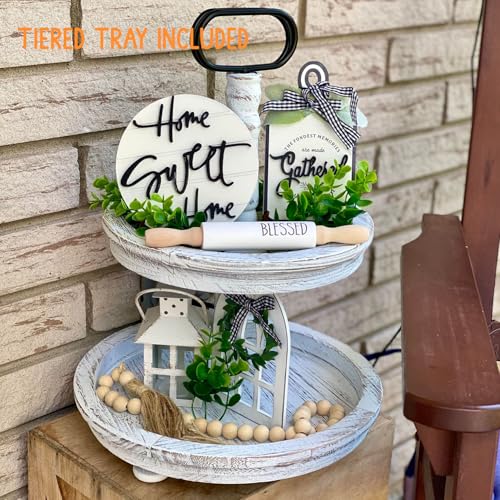 Set of 17 Farmhouse Tiered Tray M695