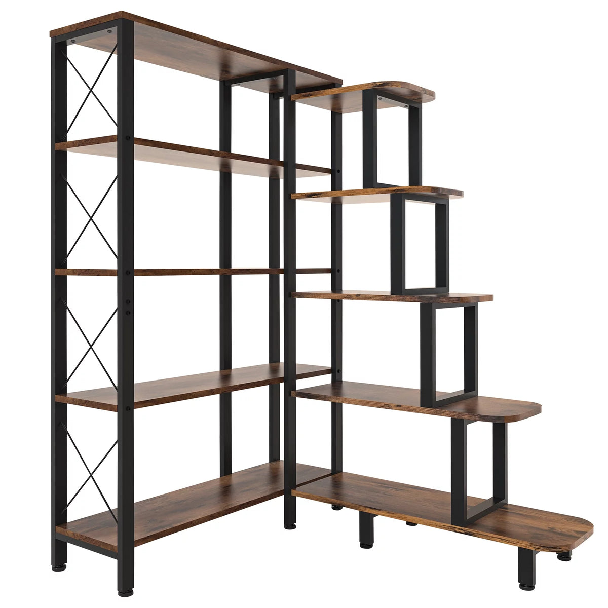 Large Reversible 5 Tier Corner Bookshelf D21489