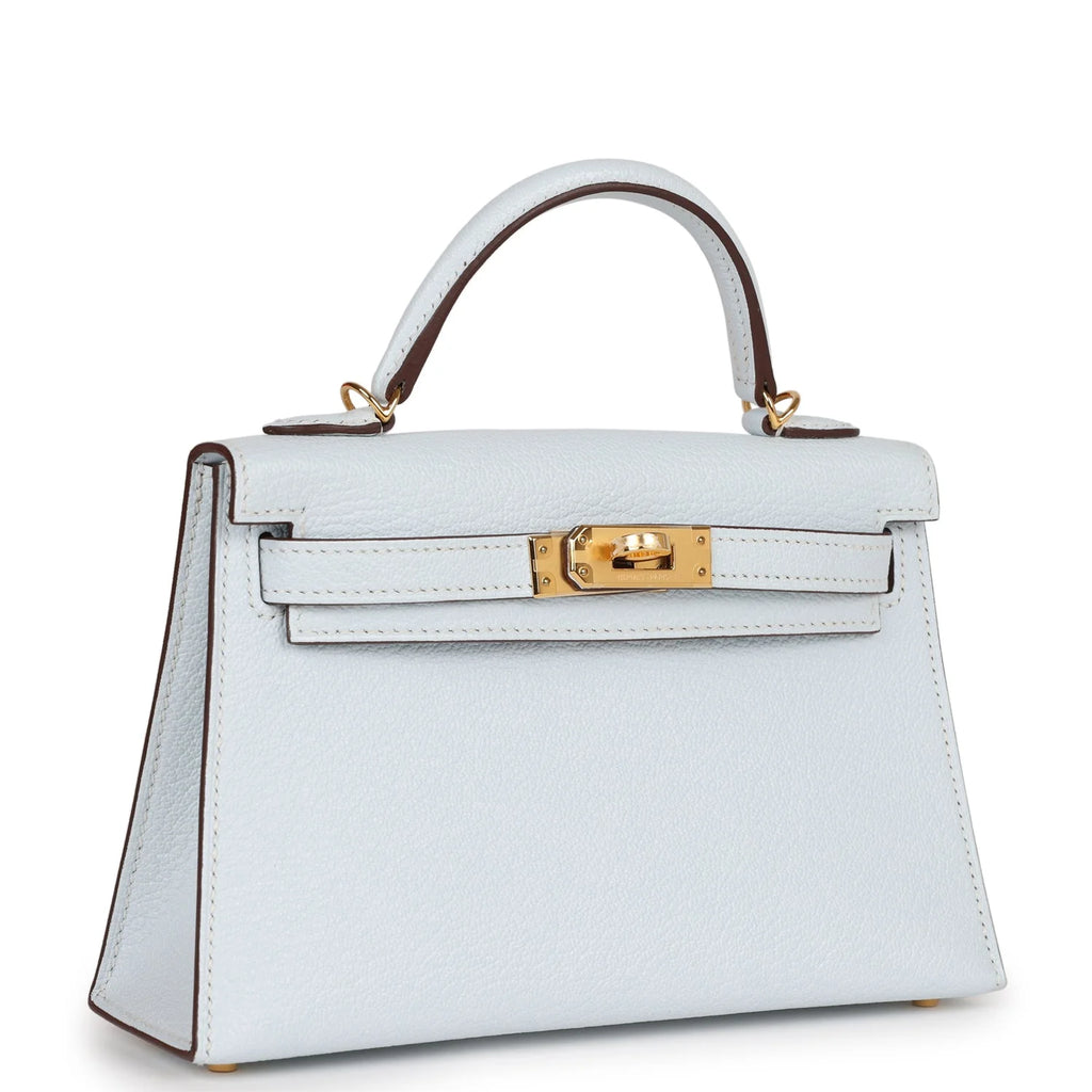 Bleu Brume Chevre Bag F37577