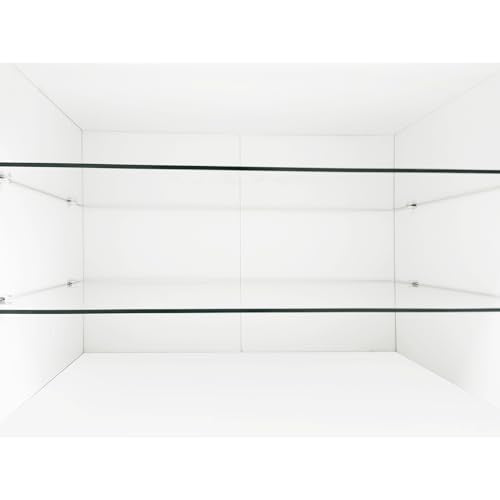 Black TV Stand with LED Lights and Storage R28169
