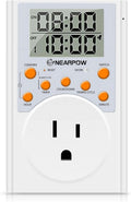 Programmable Digital Timer Switch with 3-Prong Outlet, 15A/1800W N6290