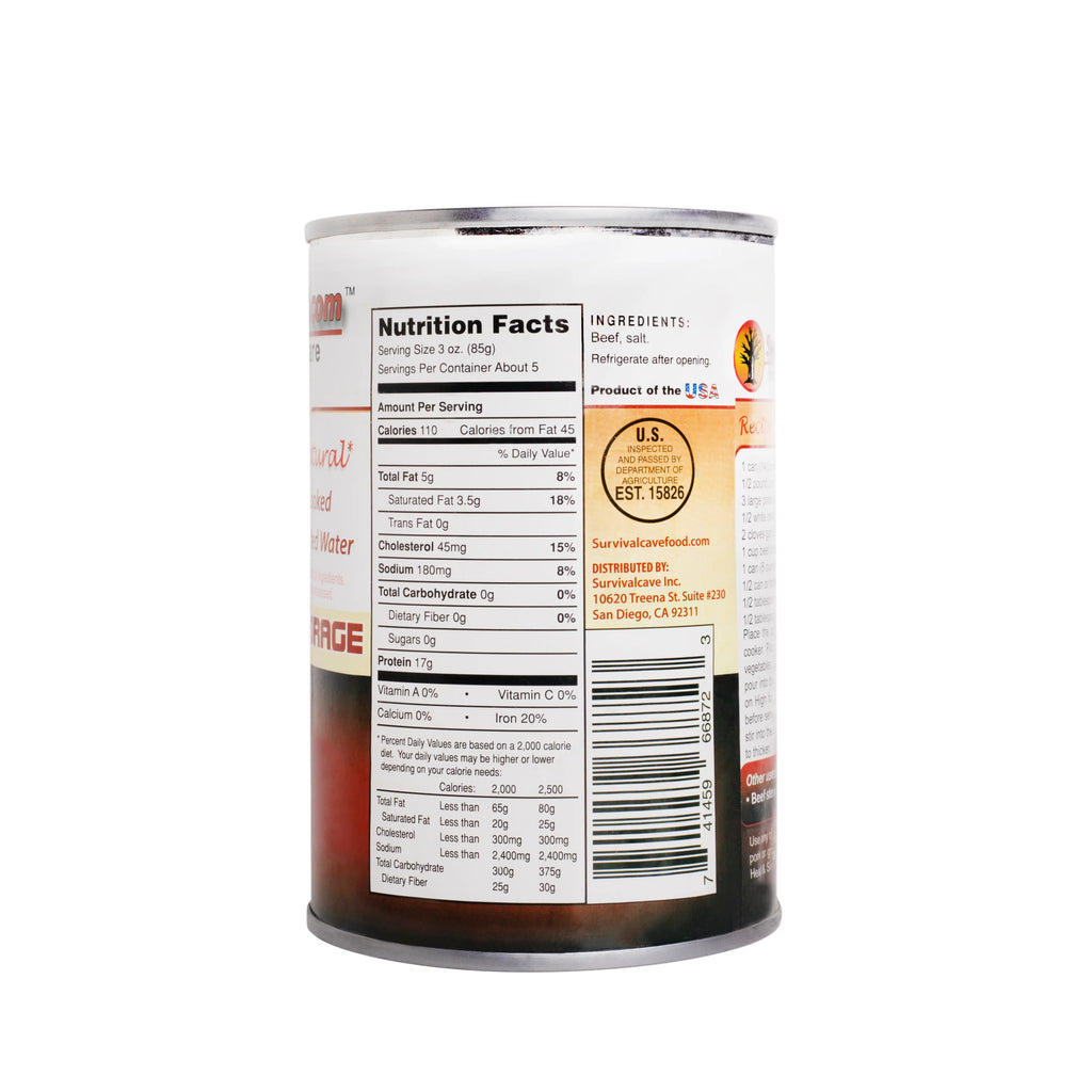 Canned Beef 14.5 oz 12 cans F414