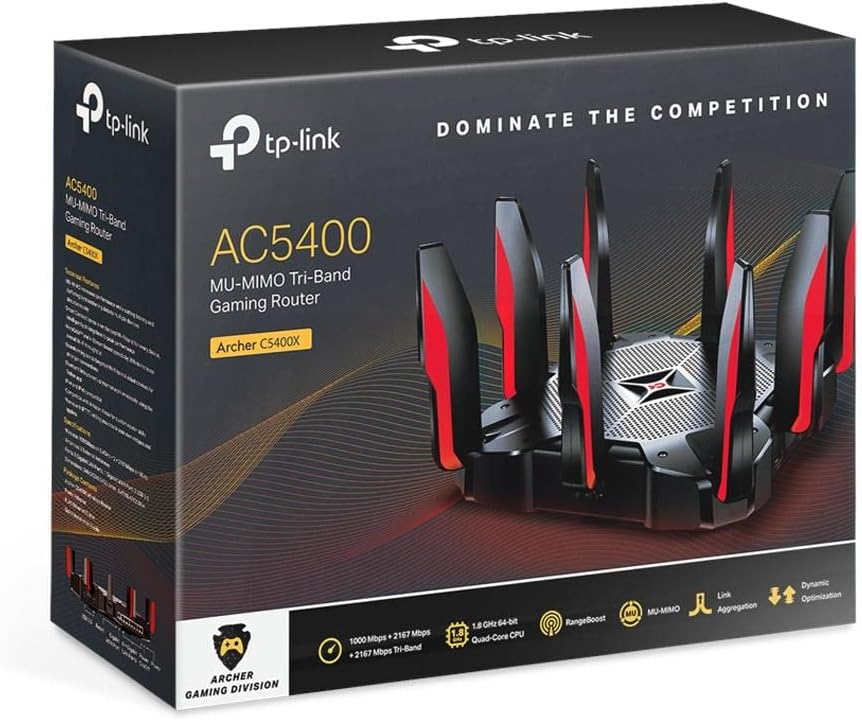 AC5400 Tri Band WiFi Gaming Router B401