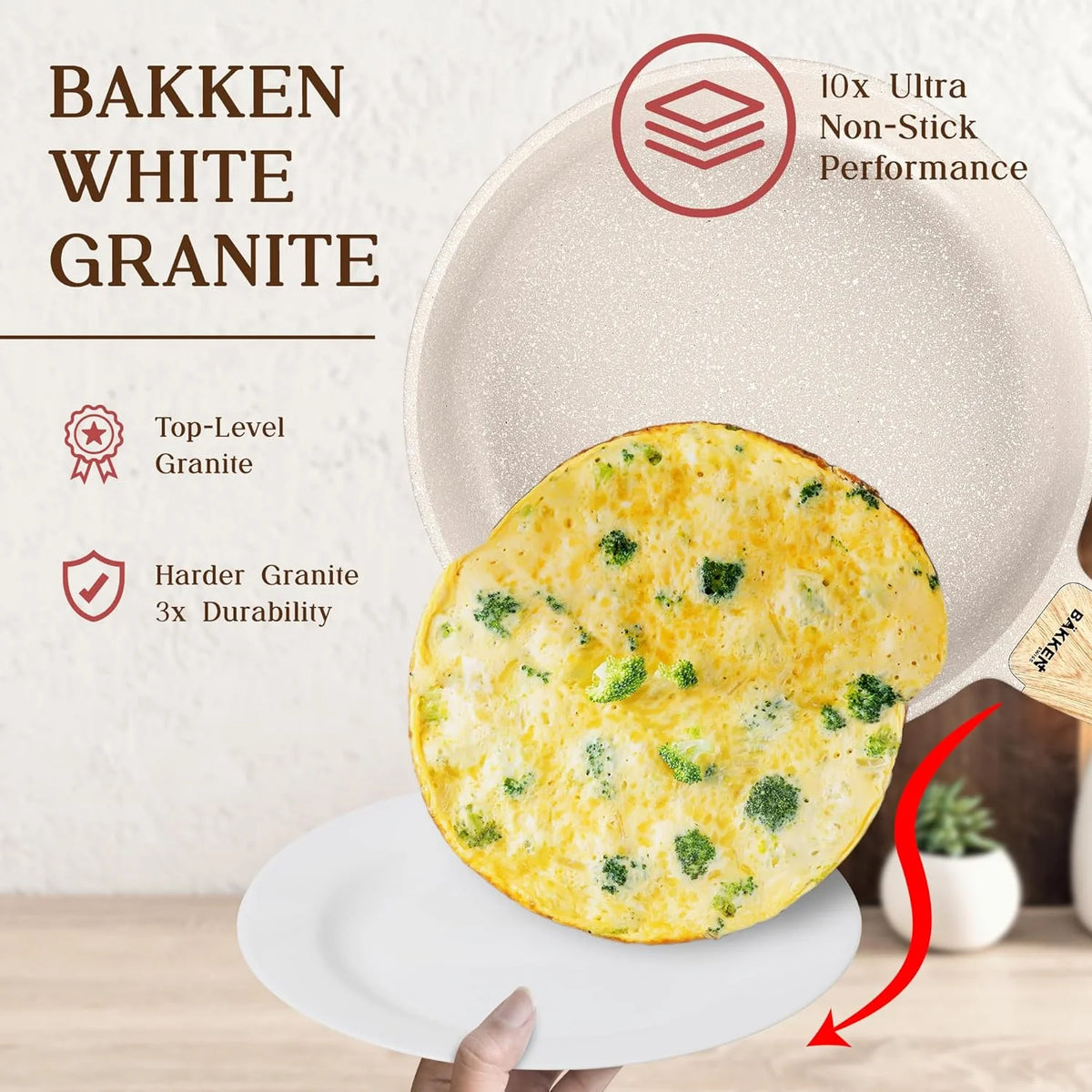 20-Piece Granite Non-Stick Kitchen Cookware Set C640