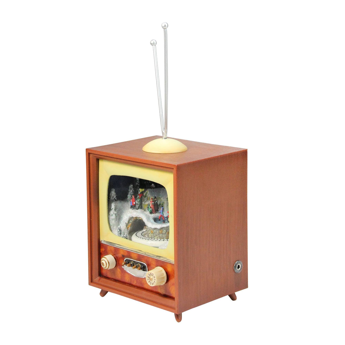 Brown Musical TV with Revolving Train Y777224