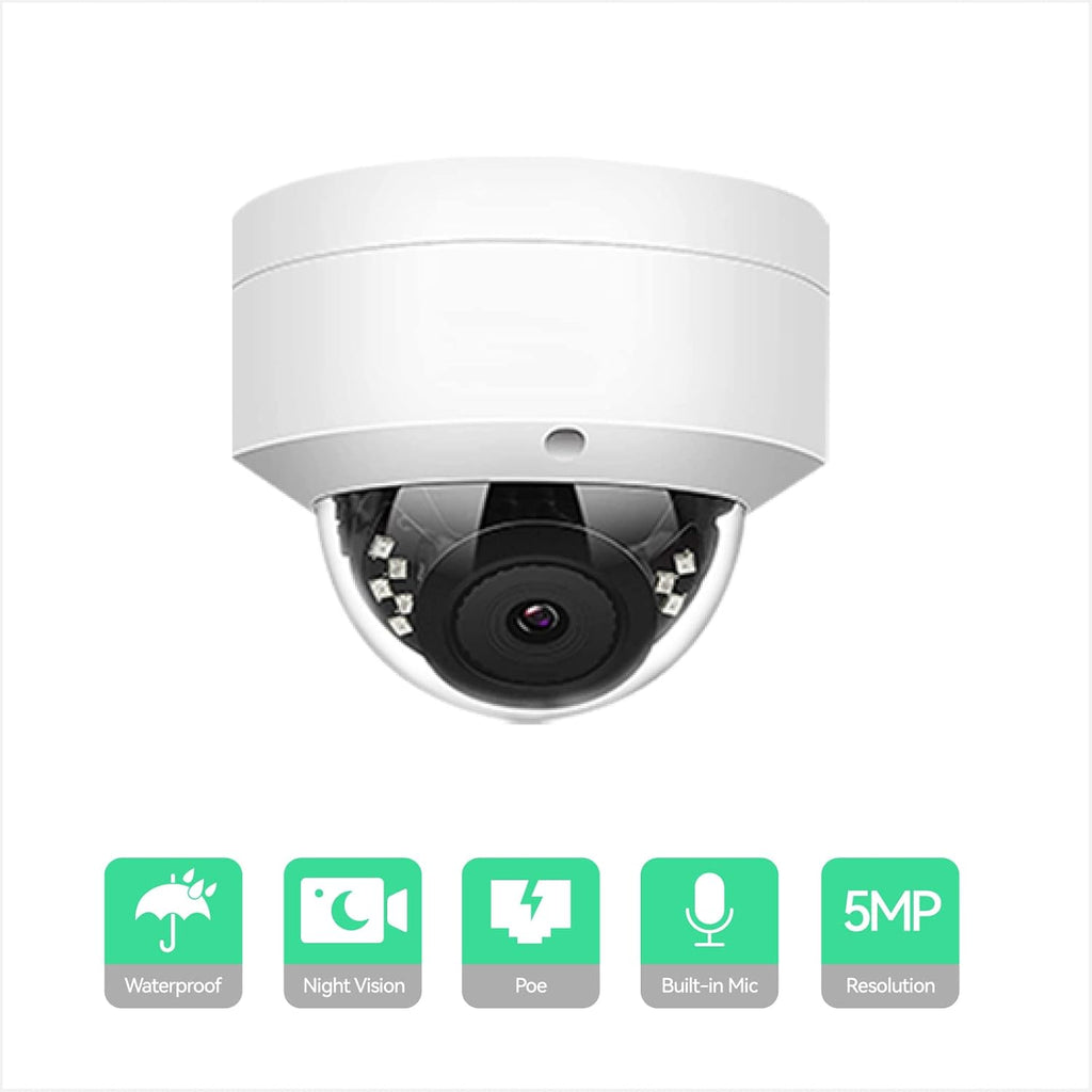 8CH 4K IP Security Camera System with 5MP POE IP Dome Cameras X69231