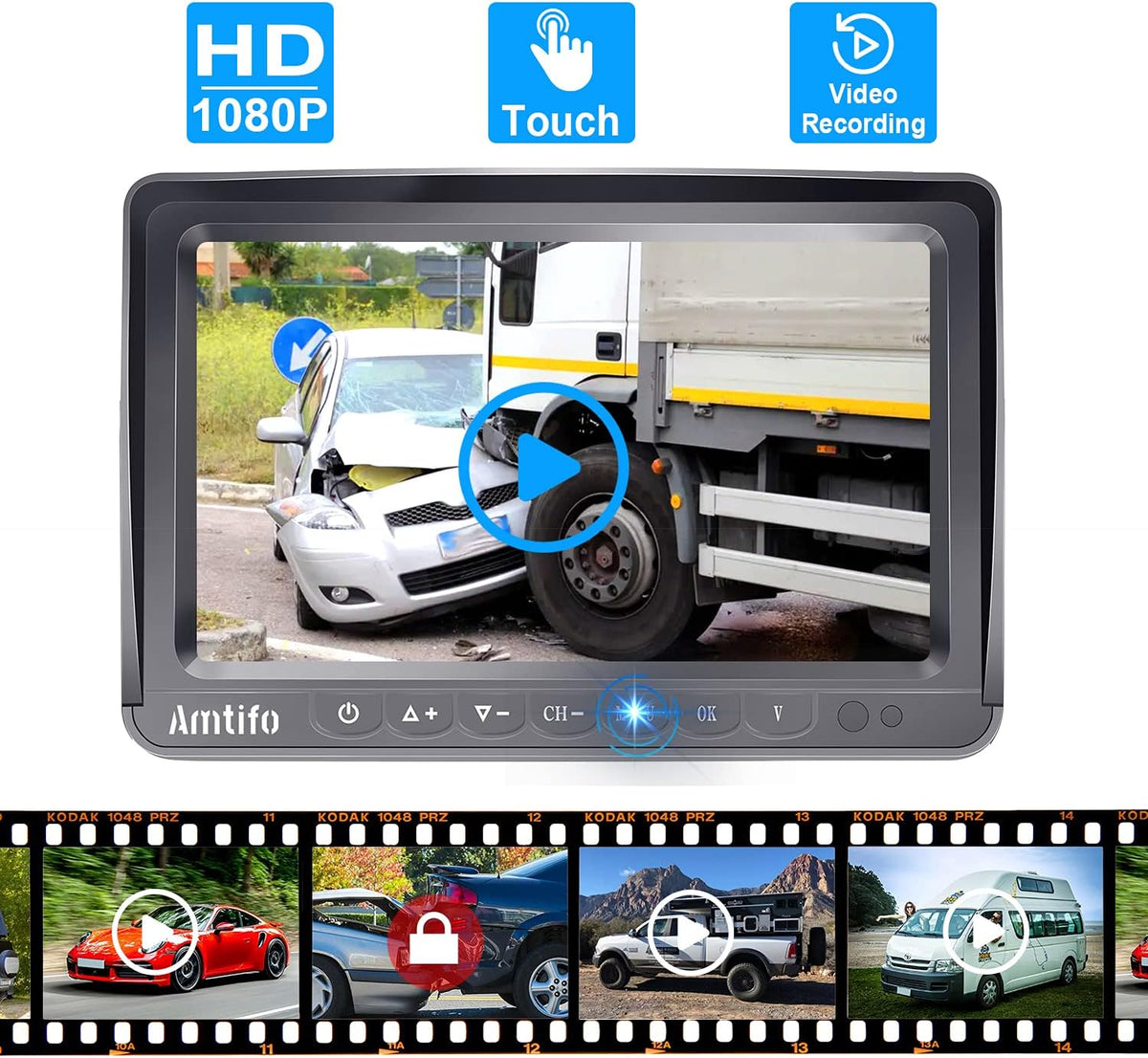 Wireless HD 1080P RV Backup Camera System with 7 Inch Monitor X23225